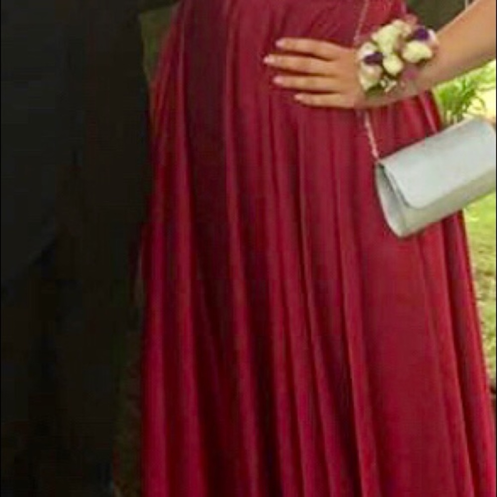 Stunning Prom Dress. Unique color-deep pink/ruby